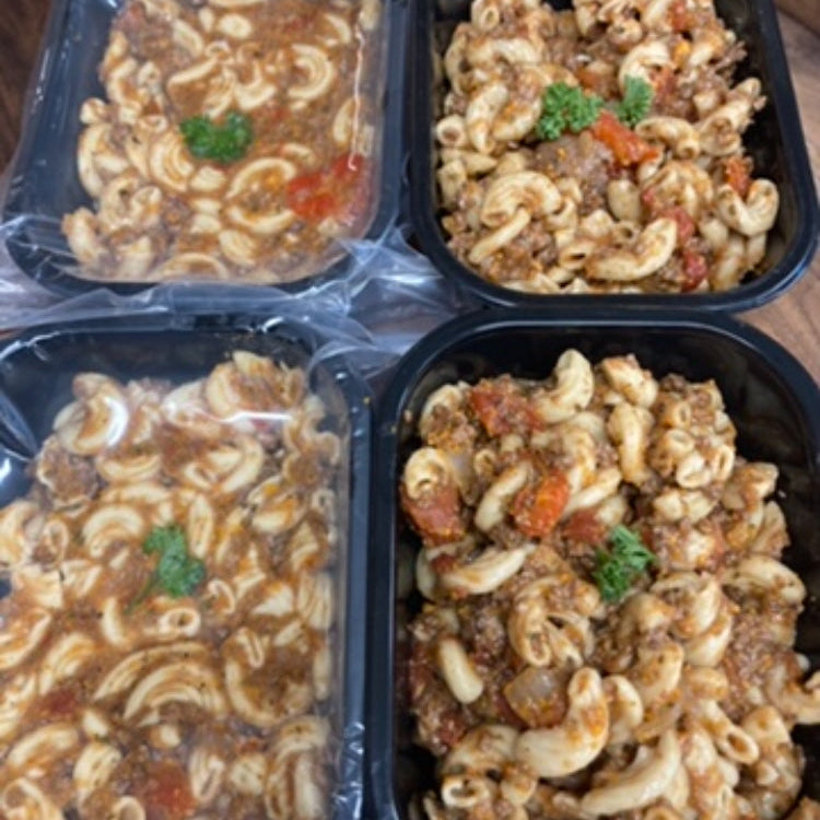 Macaroni boeuf, tomates, légumes 375 gr