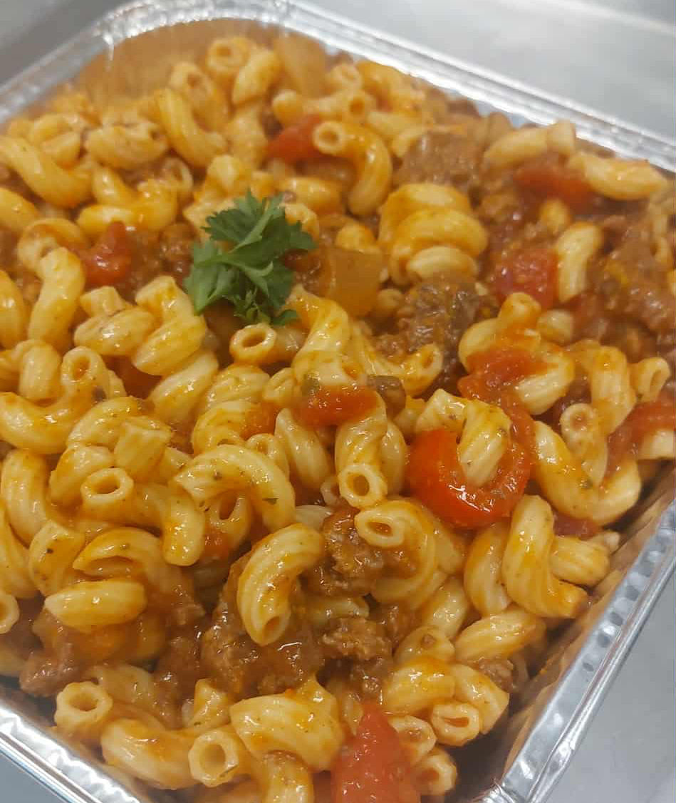 Macaroni boeuf, tomates, légumes 1 kilo