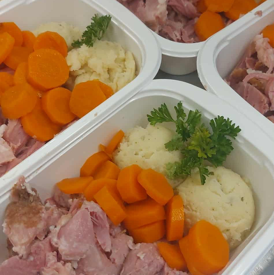 Jambon a l'ancienne, patates pilées 500 gr