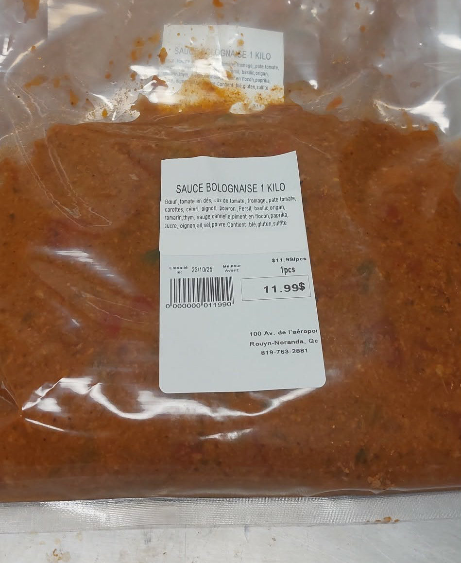 Sauce spaghetti 1 kilo