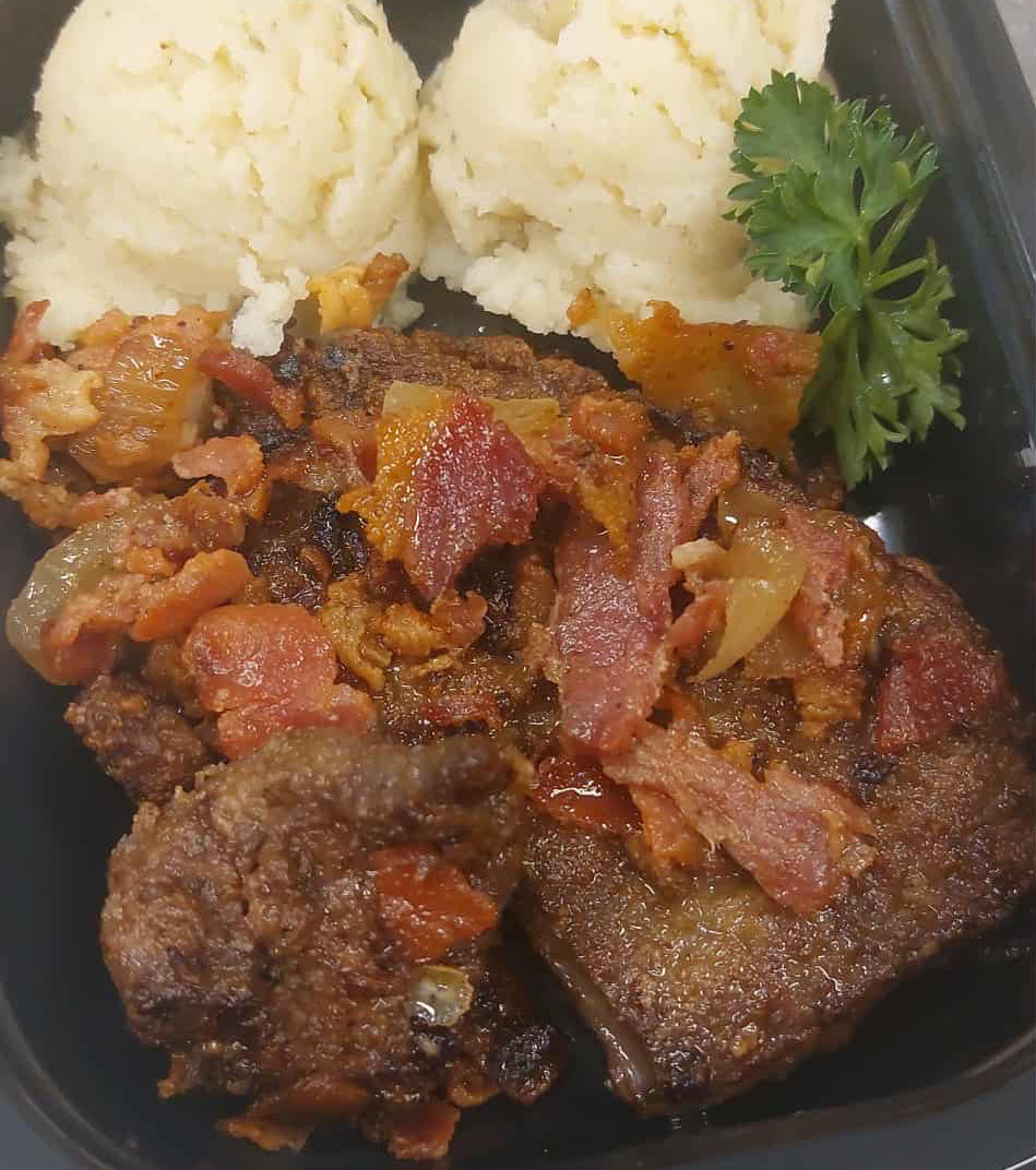 Foie de veau, patates pilées 375 gr