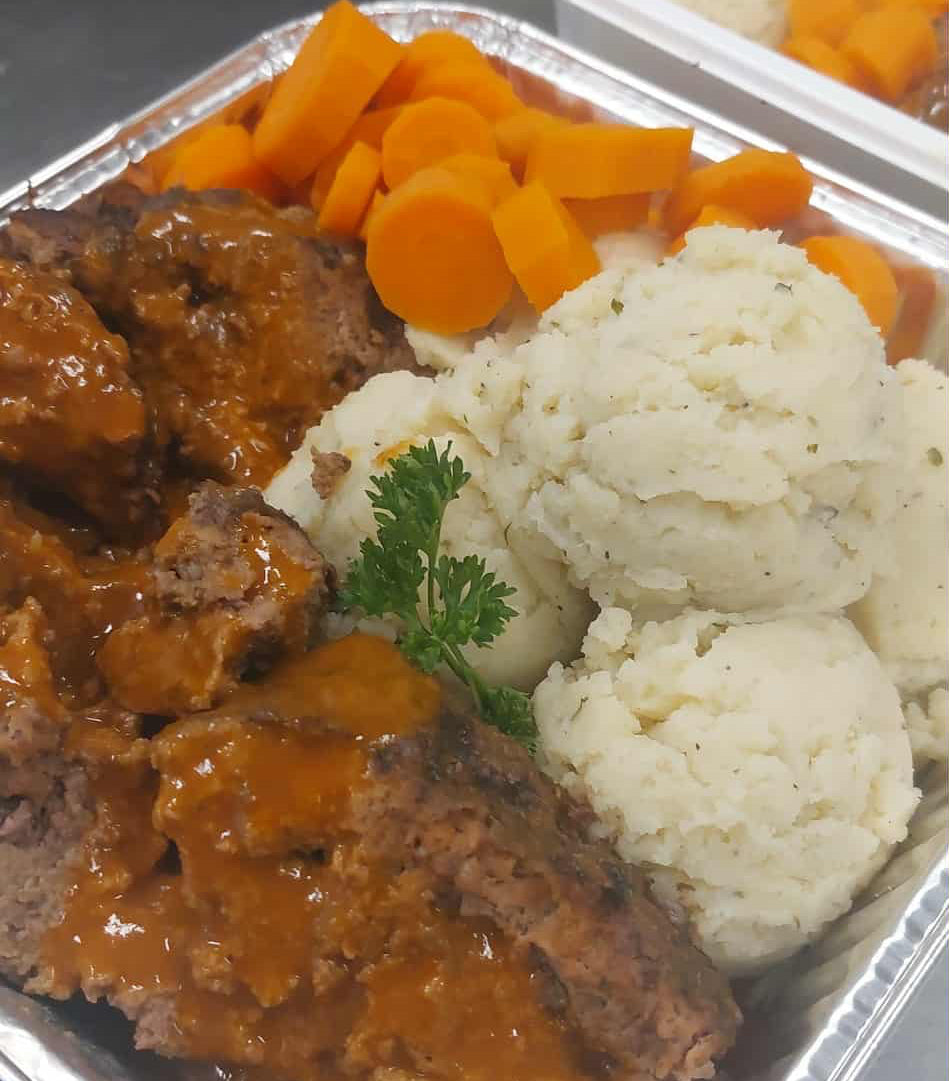 Pain de viande, patates pilées 1 kilo