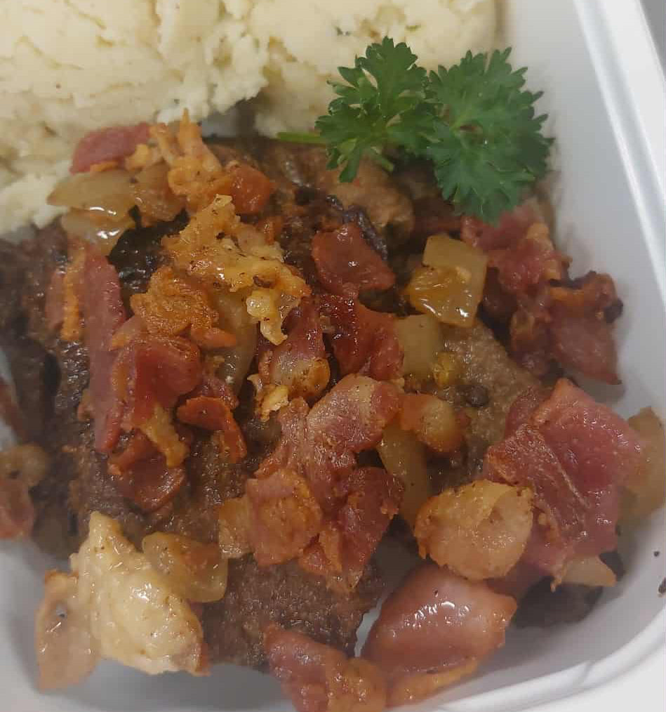 Foie de veau, patates pilées  500 gr