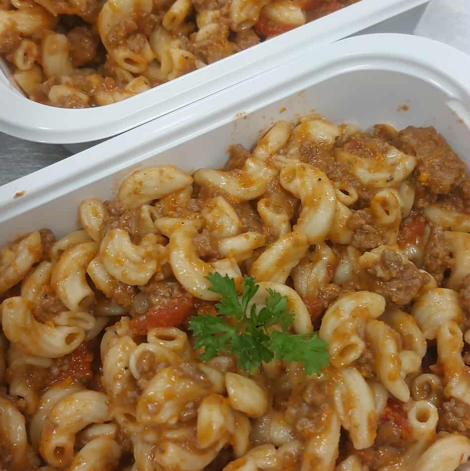 Macaroni boeuf, tomates, légumes 500gr