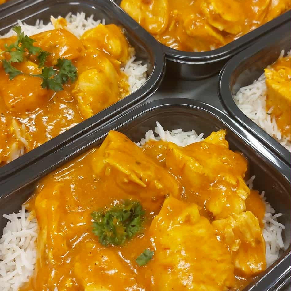 Poulet au beurre, riz 350 gr