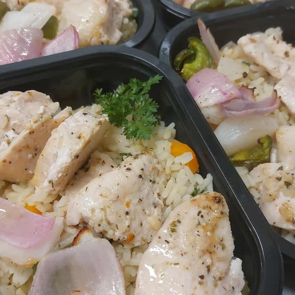 Poulet grecque, riz grecque 375 gr