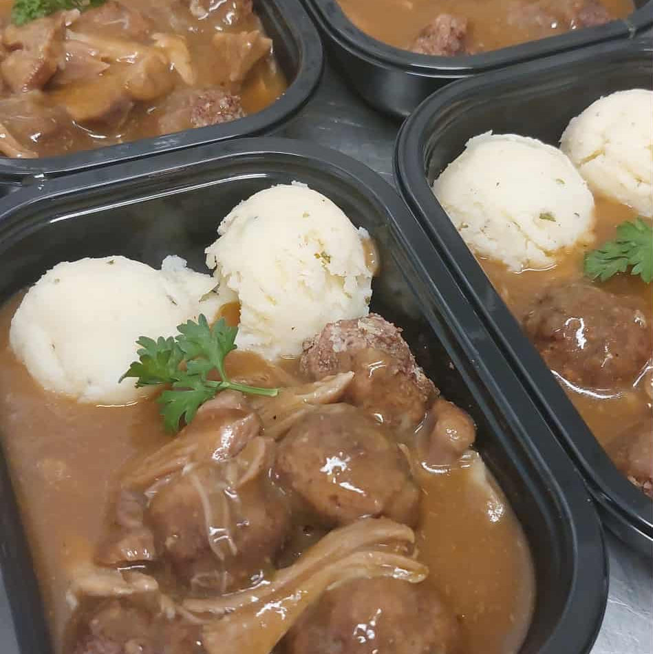 Ragout boulettes, patates pilées 375 gr